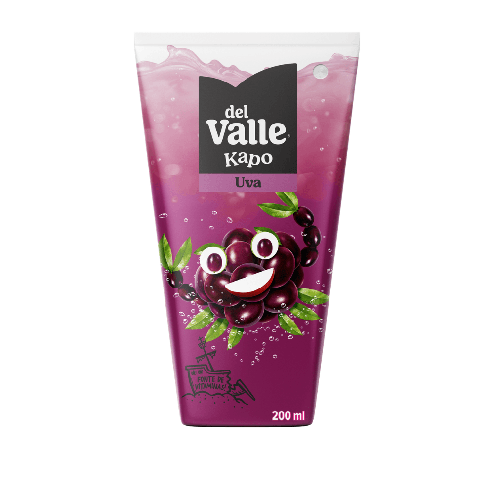Refresco Adoçado Uva Del Valle Kapo Caixa 200ml